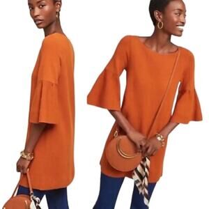 Anthropologie Dress Size Small Moth Chester Bell Sleeve Sweater Tunic